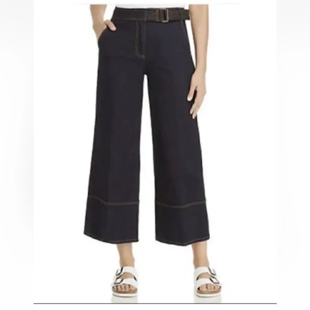Tory Burch Denim Culottes High Rise Dark Wash Cropped Jeans Women’s SIZE 25